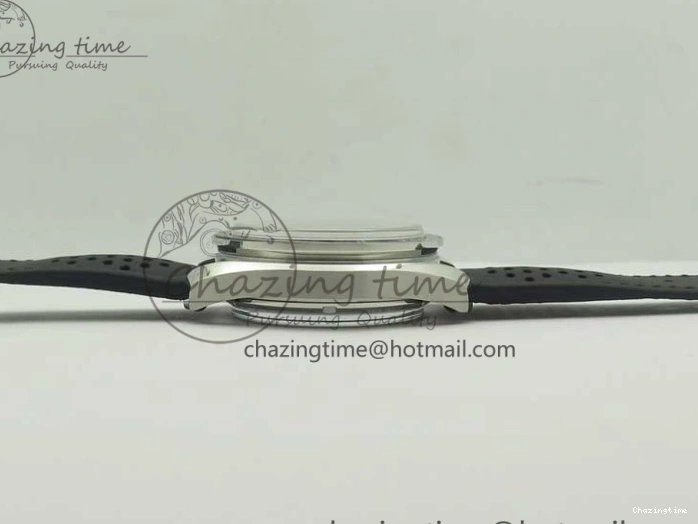 1224 Racing Master Chronometer OMF 1:1 Best Edition Black Dial Orange Hand on Black Leather Strap A Contemporary 7999